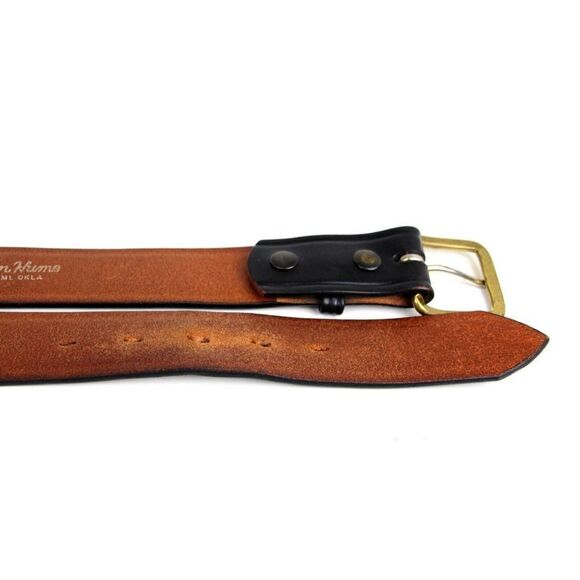 Don Hume SADDLE BLACK GENUINE LEATHER 1.5"Wd CASUAL DRESS MEN'S BELT Sz 36 (G35 - Picture 12 of 12